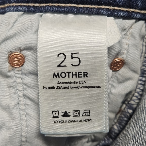 MOTHER The Insider Jeans In So Long 33" Size 25 Womens - Picture 5 of 15